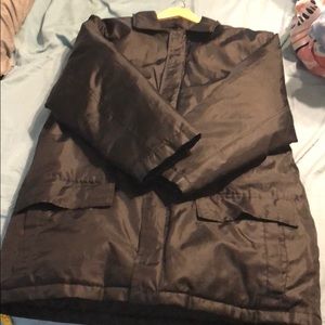 Steve and Barry’s Double Down Coat L EUC Black